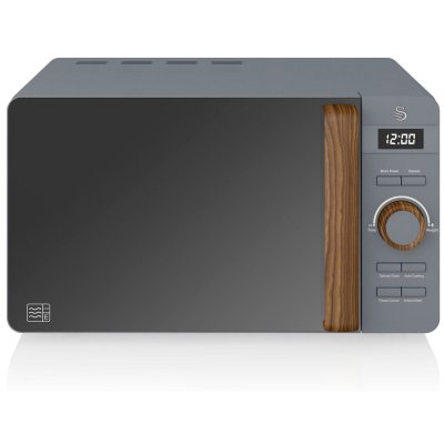 SWAN Micro-ondes digital 20l design moderne nordic,  sm22036, 800 gris