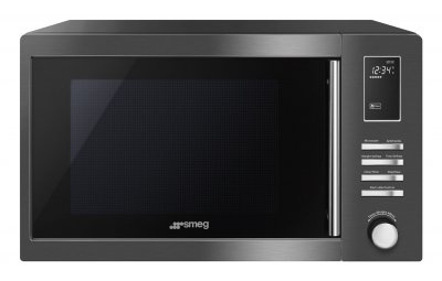 SMEG Micro-ondes + Gril  MOE25B 900 W Inox fonc&eacute; 