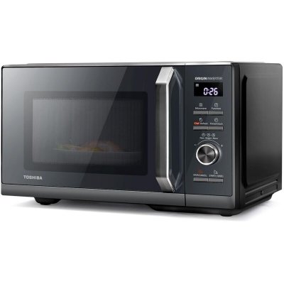 TOSHIBA Micro-ondes grill combin&eacute; pose libre - Inverter - 900W - Grill 1000 W - 25L - Gris morandi 