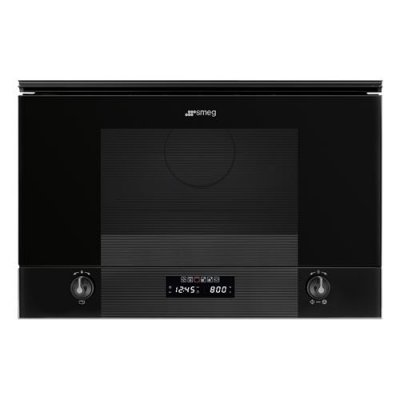 SMEG Micro ondes Grill Encastrable MP122B3, 22 litres, Gril, Niche 38 cm