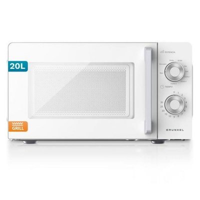 GRUNKEL Micro-ondes  Mod&egrave;le blanc &eacute;l&eacute;gant 20 litres Blanc - Neuf