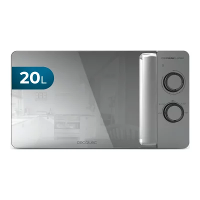 CECOTEC Micro-ondes - Proclean - 3060 Flatbed Mirror - 700W - 20L - Sans plateau tournant 