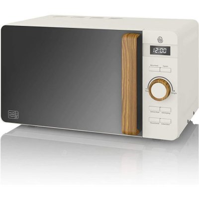 SWAN Micro-ondes Toshiba MW3-MM20PF 20 L 800 W avec 5 niveaux de puissance et d&eacute;cong&eacute;lation automatique
