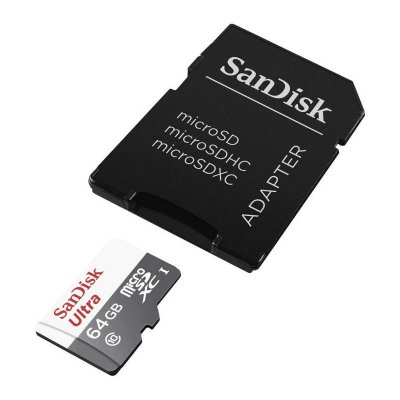 SANDISK Micro sd 64go ultra + adaptateur