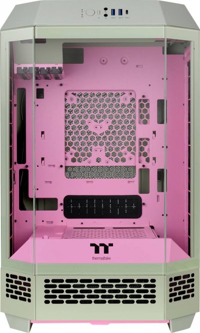 THERMALTAKE Micro-tour  The Tower 300 Matcha Plum Bo&icirc;tier PC prune