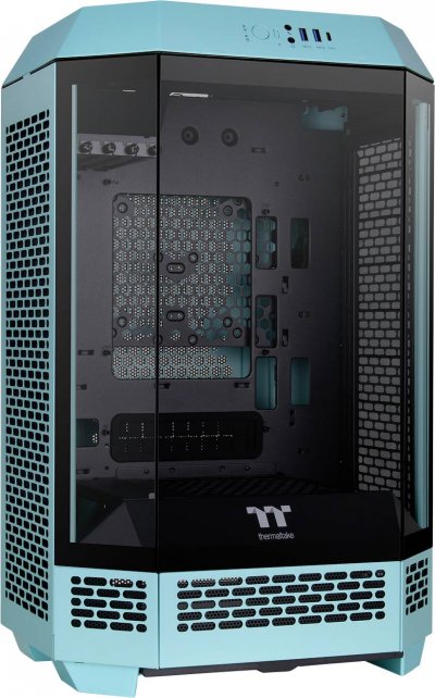 THERMALTAKE Micro-tour  The Tower 300 Turquoise Bo&icirc;tier PC turquoise