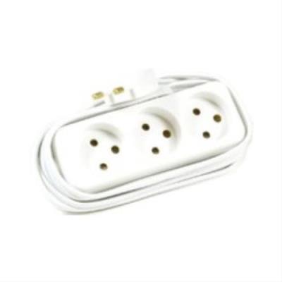 MICROCONNECT  Stikd&aring;se 5m Blanc