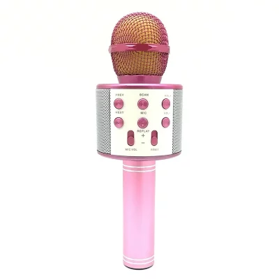 YONIS Microphone Android iOS Karaok&eacute; Bluetooth 4.2 Haut-Parleur Puissance 5W Rose -  