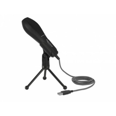DELOCK Microphone de bureau  65939 usb 2. 0 noir