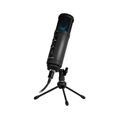 NEWSKILL Microphone de Bureau  Kaliope LED Noir