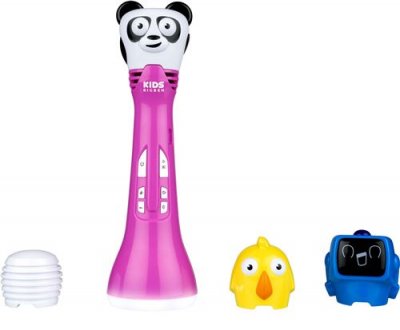 BIGBEN Microphone de karaok&eacute; pour enfants  avec changeur de voix Rose