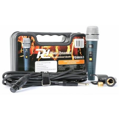 POWER DYNAMICS Microphone Dynamique Chant Et Application Dans Une Valise