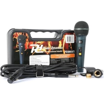 POWER DYNAMICS Microphone Dynamique Chant Et Voix Dans Une Valise - Pdm661
