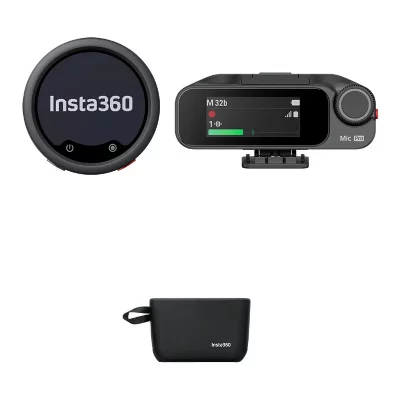 INSTA360 Microphone sans fil  Mic Pro 1 TX + 1 RX Noir et Gris