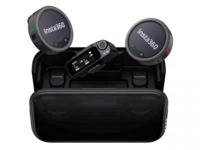 INSTA360 Microphone sans fil  Mic Pro 2 TX + 1 RX Noir et Gris