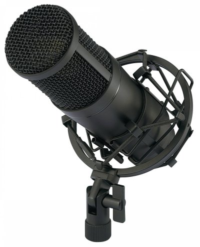 RENKFORCE Microphone studio USB  CU-4 c&acirc;bl&eacute; avec c&acirc;ble, avec coffret, ave