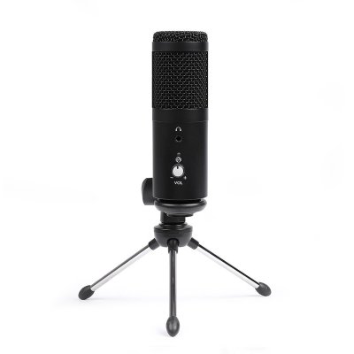 LIVOO Microphone USB  Feel good moments M&eacute;tal Noir 