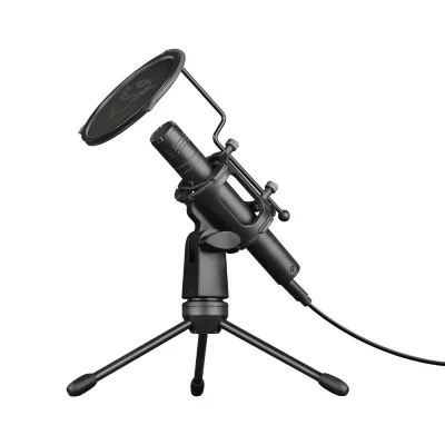 TRUST Microphone USB pour streaming  Velica Noir 