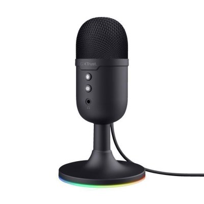 GXTRUST Microphone USB - Trust Gaming - GXT 236 Yami - Compact - Cardio&iuml;de - RGB multicolore