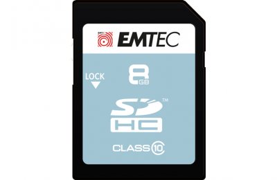 EMTEC Microsdhc 8go  +adaptateur cl10 classic - sous blister