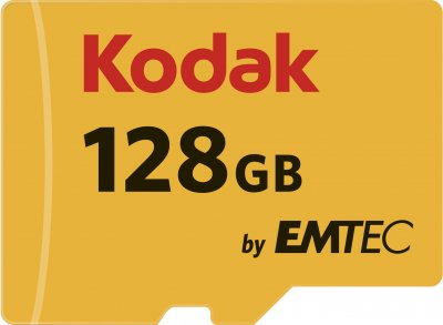 KODAK Microsdxc 128go  +adaptateur cl10 uhs-i 85mb/s - sous blister