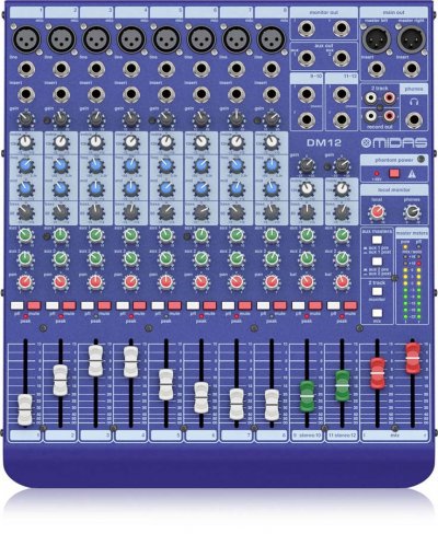 MIDAS  DM12 console de mixage analogique