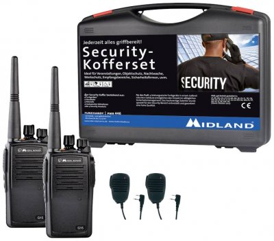 MIDLAND  G15 Pro PMR 2er Security inkl. SM 600-M C1127.S1 Talkie-walkie PMR jeu de 2 