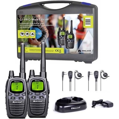MIDLAND  G7pro Valibox 2 Radios Walkie-talkies Noir