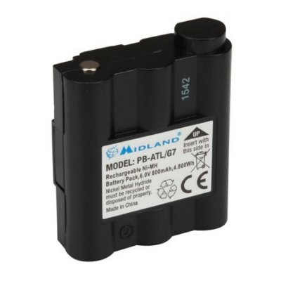 MIDLAND  Pb-atl/g7 Nimh 800mah Lithium Battery Noir