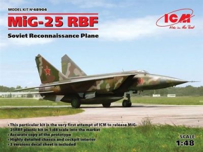 ICM Mig-25 Rbf, Soviet Reconnaissance Plane - 1:48e - 