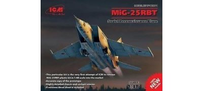 ICM Mig-25 Rbt,soviet Reconnaissance Plane (100% New Molds)- 1:48e - 