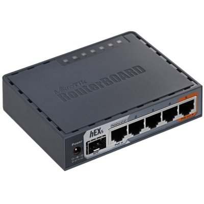 MIKROTIK  hEX S Routeur connect&eacute; Gigabit Ethernet Noir RB760iGS
