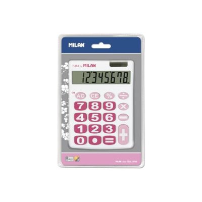 GENERIQUE MILAN Blister calculatrice de bureau 8 chiffres, blanc