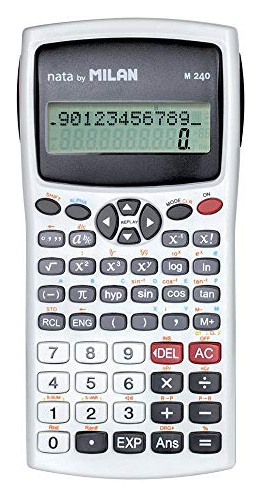 MILAN  Blister Pack White M240 Scientific Calculator Argent&eacute;