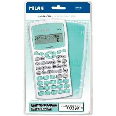 MILAN  Scientific Calculator 240 Antibacterial Function Argent&eacute;