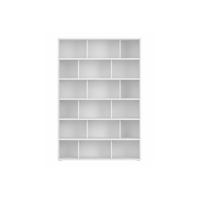Miliboo Biblioth&egrave;que scandinave Blanc Mat L140 cm Epure