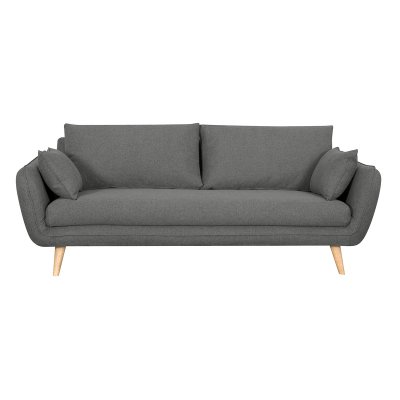 MILIBOO  - Canap&eacute; scandinave 3 places gris anthracite CREEP