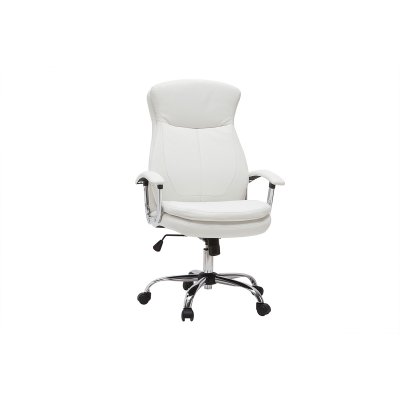 Miliboo - Fauteuil de bureau design blanc WALL STREET