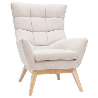 MILIBOO  - Fauteuil scandinave naturel et bois BRODY