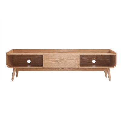 MILIBOO  - Meuble tv scandinave en bois clair L180 cm hallen - Fr&ecirc;ne