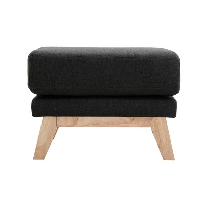 MILIBOO  - Repose-pieds scandinave d&eacute;houssable gris fonc&eacute; OSLO