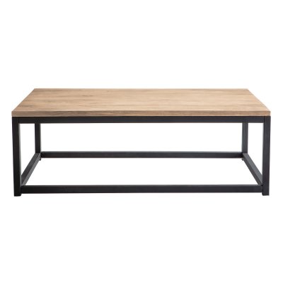 Miliboo - Table basse industrielle bois m&eacute;tal rectangulaire FACTORY