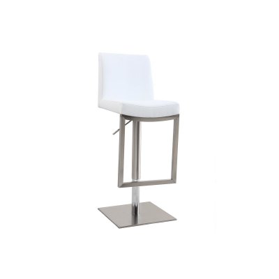 Miliboo Tabouret de bar design blanc KYLE