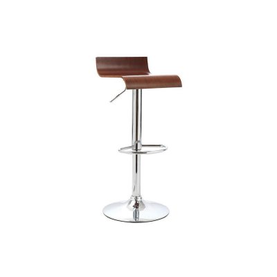 Miliboo Tabouret de bar design en bois coloris noyer SURF V2