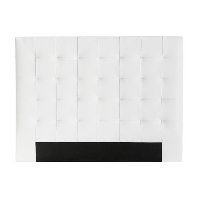 MILIBOO  - T&ecirc;te de lit capitonn&eacute;e blanc cass&eacute; 160 cm halciona - Blanc