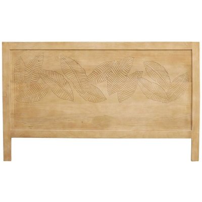 MILIBOO  T&ecirc;te de lit en bois manguier massif grav&eacute; L165 cm VIBES