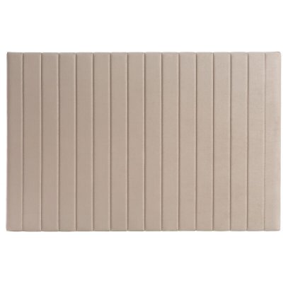 MILIBOO  - T&ecirc;te de lit en velours beige gris&eacute; L170 cm NEHA