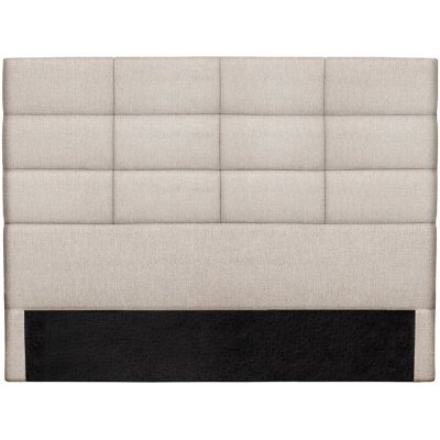 MILIBOO  T&ecirc;te de lit moderne en tissu beige naturel L160 cm ANATOLE