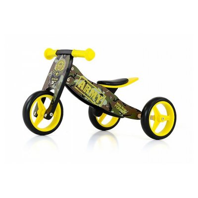 MILLY MALLY  Jake Draisienne &agrave; Deux ou Trois Roues V&eacute;lo en Bois Army