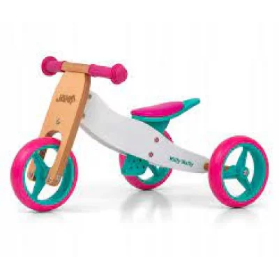 MILLY MALLY  Jake Draisienne &agrave; Trois Roues V&eacute;lo en Bois Classic Candy